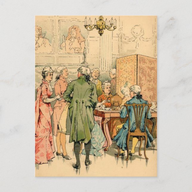 Postal Socializar el siglo XVIII (Anverso)