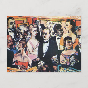 Postal Sociedad de París, arte fino de Max Beckmann