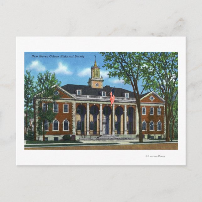 Postal Sociedad Histórica de Colonia New Haven (Anverso)