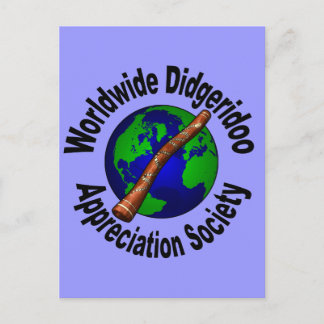 Postal Sociedad Mundial de Apreciación Didgeridoo