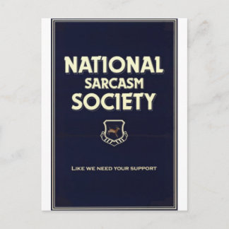 Postal Sociedad Nacional-Sarcasmo