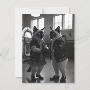 Postal Sock Hop Kitties