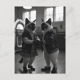 Postal Sock Hop Kitties