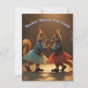 Postal Sock Hop Squirrels