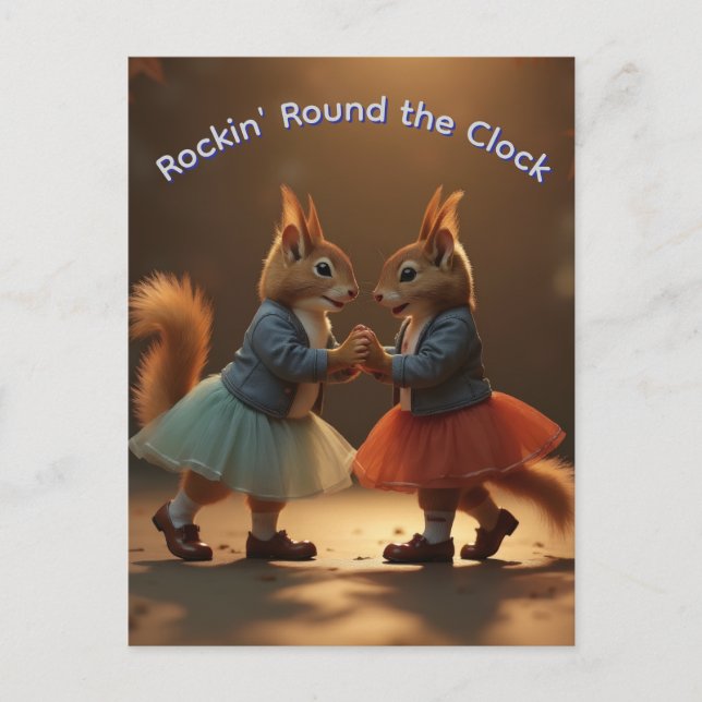 Postal Sock Hop Squirrels (Anverso)