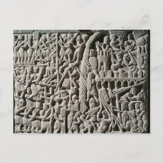 Postal Socorro que representa el asedio de Carcasona (Anverso)