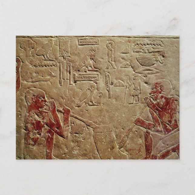 Postal Socorro que representa soplones de vidrio (Anverso)