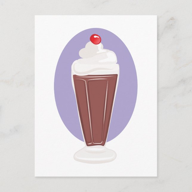 Postal Soda de chocolate (Anverso)