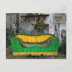 Postal sofá de hierba