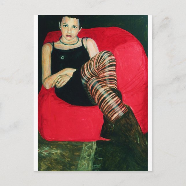 Postal sofá rojo (Anverso)