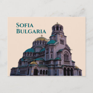 Postal Sofía Bulgaria: Catedral de Alexander Nevsky