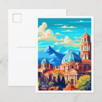 Sofia Bulgaria ilustracion de viaje vintage
