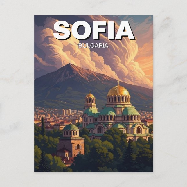 Postal Sofia Bulgaria Travel (Anverso)