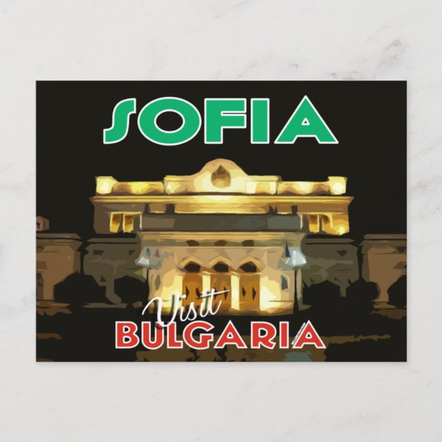 Postal Sofia,Visita Bulgaria (Anverso)