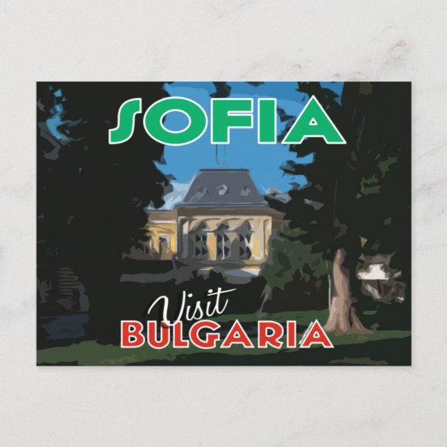 Postal Sofia, Visita Bulgaria (Anverso)