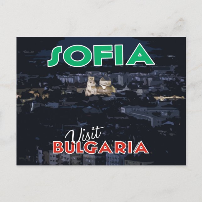 Postal Sofia, Visita Bulgaria... (Anverso)