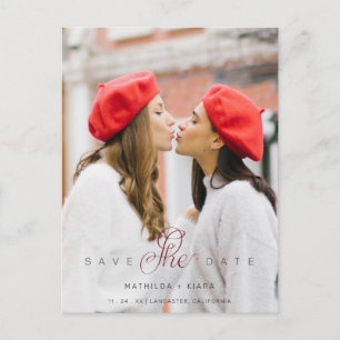 Postal Sofisticada pareja de Personalizados fotográficos 