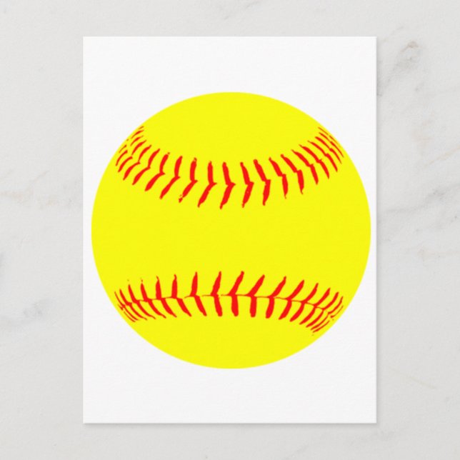 Postal Softball personalizado (Anverso)