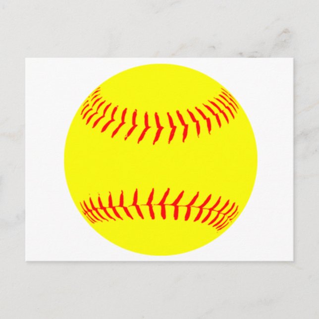 Postal Softball personalizado (Anverso)