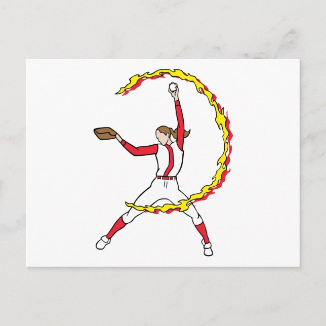 Postal Softball Pitcher (Anverso)