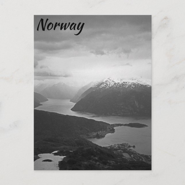 Postal Sognefjord, Noruega (Anverso)