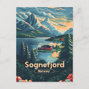Postal Sognefjord Noruega