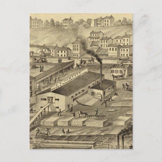 Postal Soho Saw and Planing Mills y Barge Yards (Anverso)