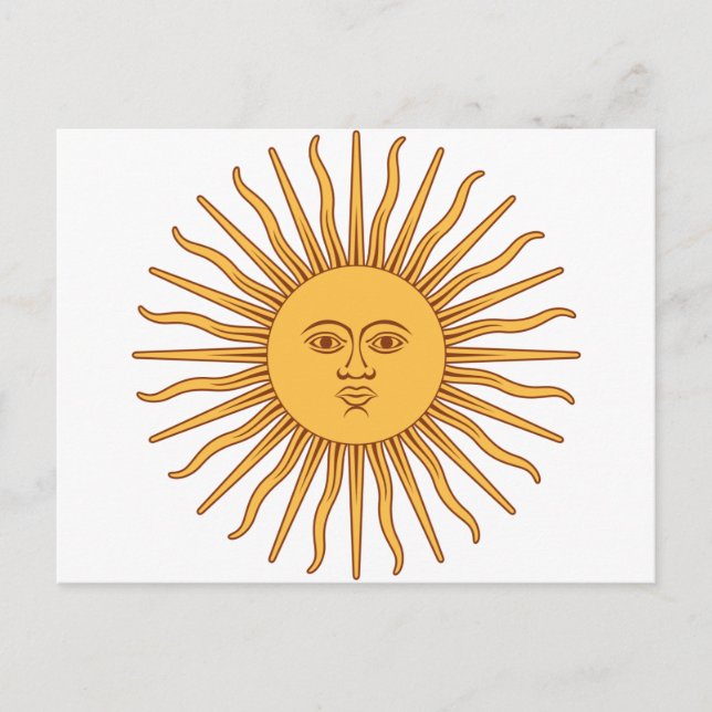 Postal Sol argentino (Anverso)