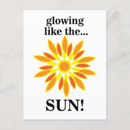 Postal Sol brillando como el sol