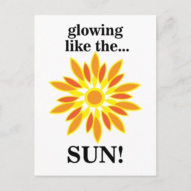 Postal Sol brillando como el sol (Anverso)