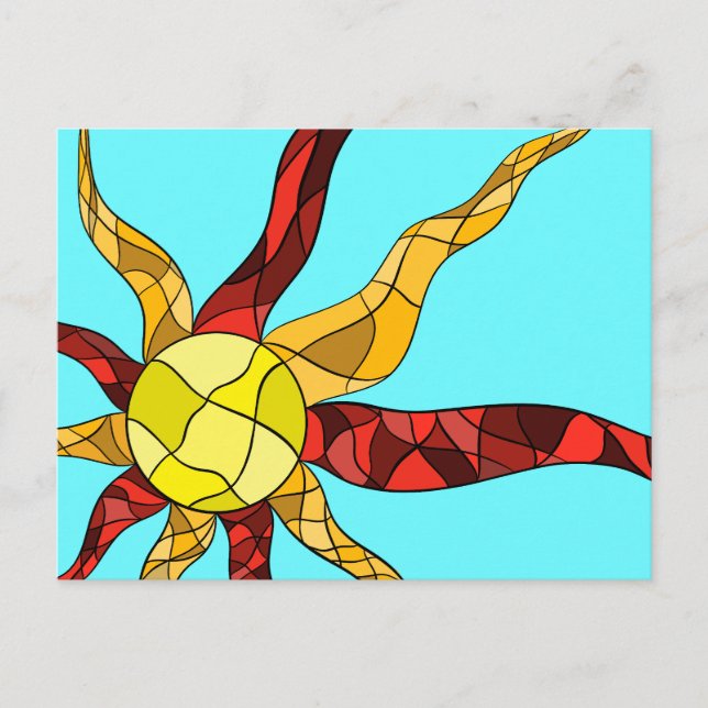 Postal Sol colorido (Anverso)