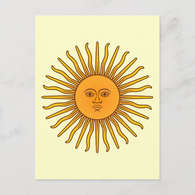Postal Sol de Mayo (Anverso)