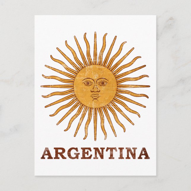 Postal Sol de Mayo Argentina (Anverso)