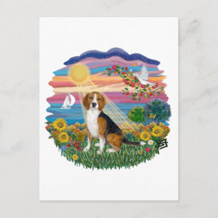 Postal Sol de Otoño - Beagle #7