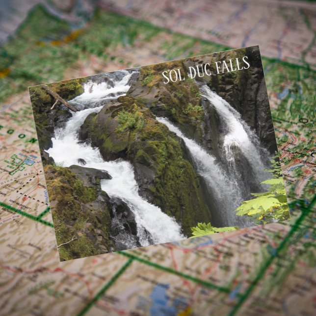 Postal Sol Duc Falls, Washington Travel Photo (In Situ Map)