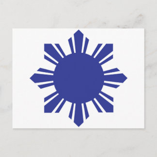 Postal Sol filipino - Azul
