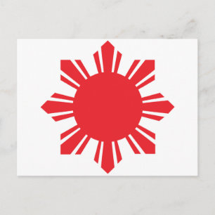 Postal Sol filipino - Rojo