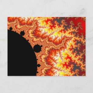 Postal Sol inflamante - Fractal