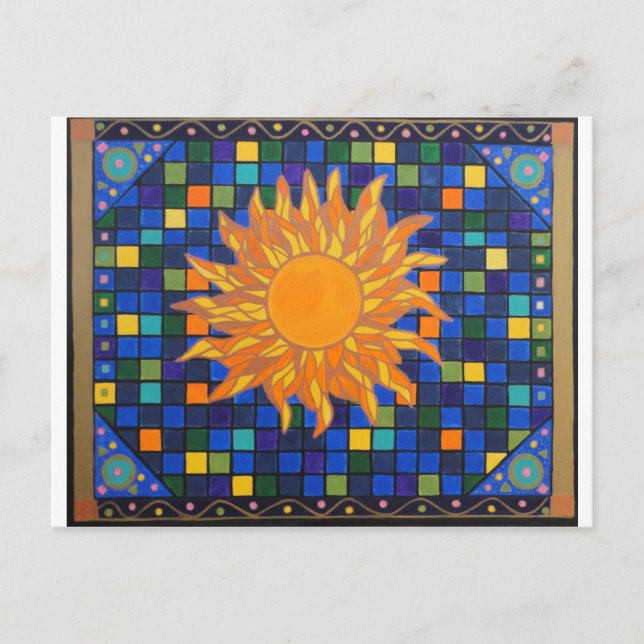 Postal Sol Mosaico (Anverso)