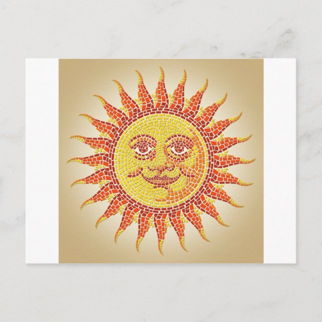 Postal Sol Mosaico (Anverso)