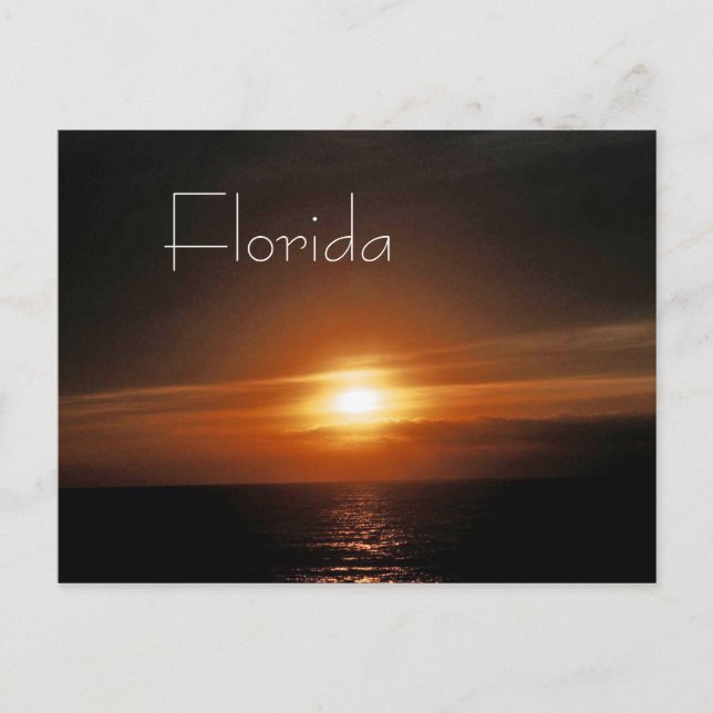 Postal Sol naciente — Florida (Anverso)