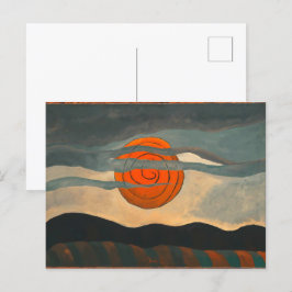 Postal Sol Rojo Arthur Dove |