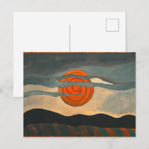 Postal Sol Rojo Arthur Dove