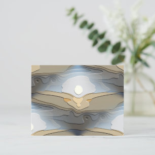 POSTAL SOL SOBRE EL ABSTRACTO DE LAS COLINAS