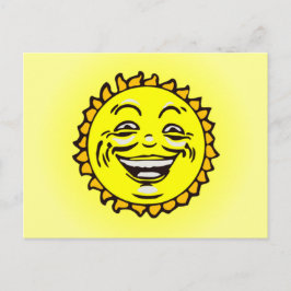 Postal Sol sonriente