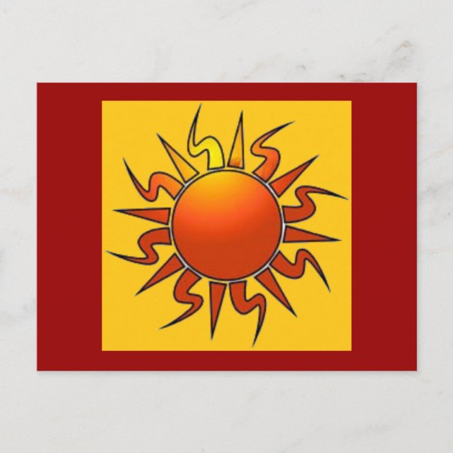 Postal Sol tribal (Anverso)
