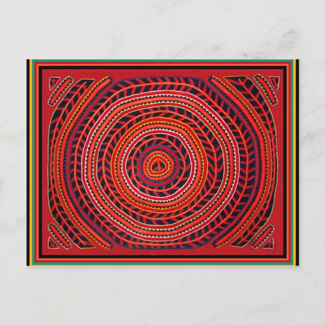 Postal Sol Universal Tribal Kuna (Anverso)