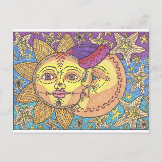 Postal Sol y Luna 2 (Anverso)