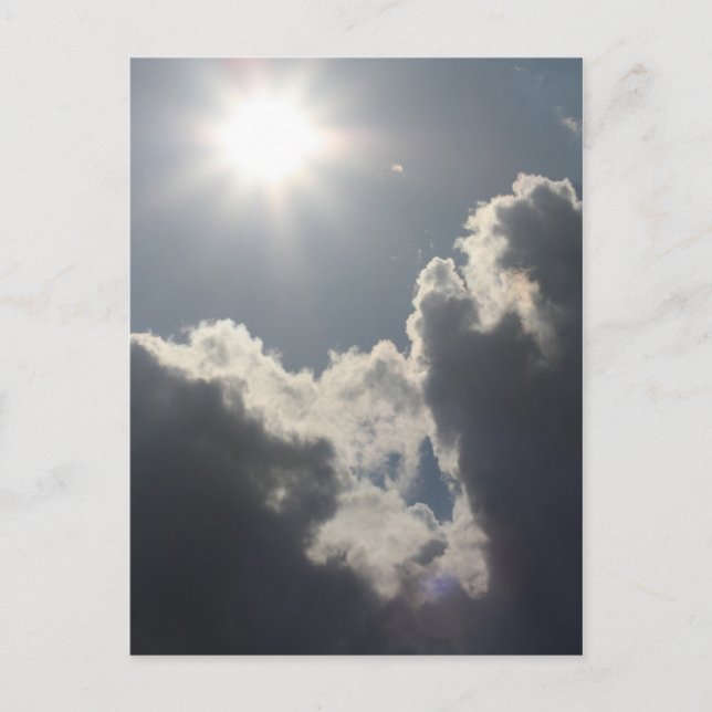 Postal Sol y nubes (Anverso)