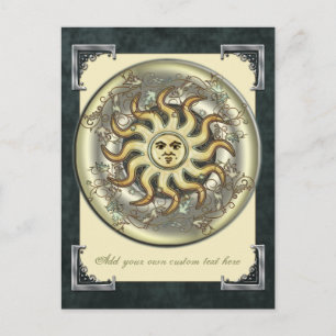 Postal solar celeste